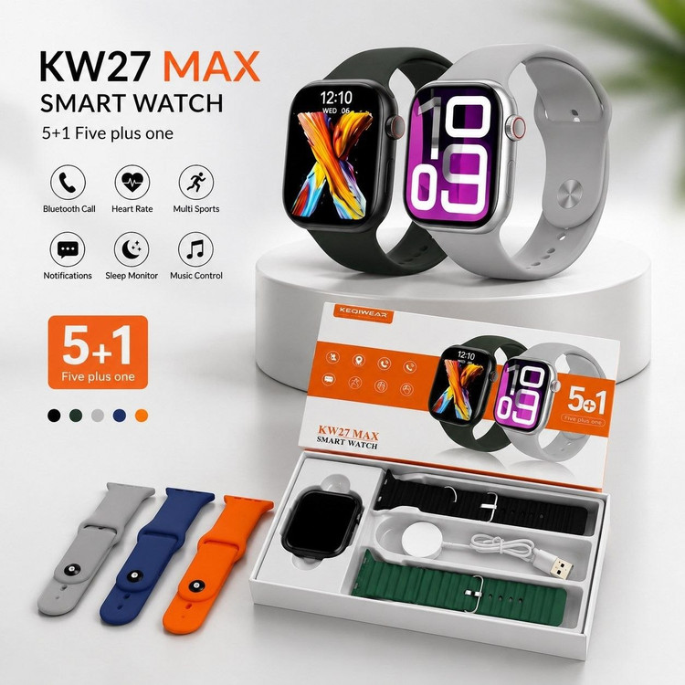 ساعت هوشمند برند KEQIWEAR مدلKW27 MAX سری 10